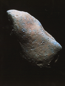 Galileo image of asteroid Gaspra; 10/29/91 (NASA)